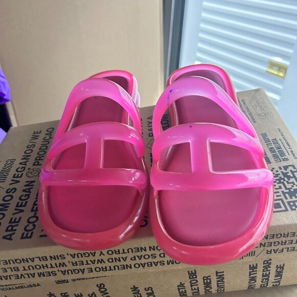 Melissa x Telfar Jelly Slide - Pink (women's sizing) [slight flaw]